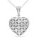 1/7 CT TW Diamond Heart Pendant with Chain in Sterling Silver