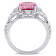 3 CT TGW Pink Topaz and White Sapphire with Diamond Accent Vintage Halo
Ring in 10K White Gold