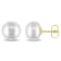 10-11MM Freshwater Cultured Pearl Stud Earrings in 14K Yellow Gold