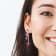 11 1/5 CT TGW Ruby and 2.67 CT TW Diamond Post Earrings in 14K White Gold