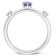 2/5 CT TGW Amethyst and Topaz 3-Stone Ring in Sterling Silver