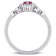 2/5 CT TGW Created Ruby, Created White Sapphire and Diamond Accent Halo
Ring in Sterling Silver