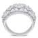 3 3/8 CT TGW Lab Grown Diamond Wide Band Ring in 14K White Gold