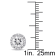 1-1/3ctw Created White Sapphire and Diamond Accent Halo Stud Earrings in
Sterling Silver