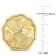 21MM Hammered Disc Earrings in 18K Yellow Gold Over Sterling Silver