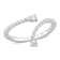 1/4 CT TW Diamond Semi-Eternity Open Twist Ring in 14K White Gold