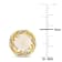 2 3/4 CT TGW Opal and White Topaz Interlaced Swirl Stud Earrings in
Yellow Plated Sterling Silver