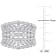 1 1/5 CT TGW Lab Grown Diamond Crown Design Wide Ring in 14K White Gold