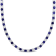 33 CT TGW Created Blue and Created White Sapphire Tennis Necklace in
Sterling Silver