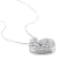 Diamond Heart Locket Pendant with Chain in Sterling Silver