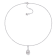 8-8.5 MM Freshwater Cultured Pearl and Diamond Accent Pearl Pendant with
Chain in Sterling Silver
