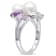 6.5-8MM Freshwater Cultured Pearl & 1 3/8 CT TGW Multi Gem Ring in
Sterling Silver