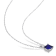 1 1/3 CT TGW Created Blue Sapphire Solitaire Square Pendant with Chain
in Sterling Silver