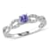 1/6 CT TGW Tanzanite and 1/10 CT TW Diamond Infinity Ring in Sterling Silver