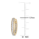 1/4 CT TW Inside Outside Diamond Hoop Earrings in 14k  Yellow Gold