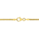 2MM Herringbone Chain Necklace in Yellow Plated Sterling Silver