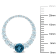 2 3/5 CT TGW Sky Blue and London Blue Topaz Graduated Open Circle
Earrings in Sterling Silver