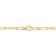 3.5MM Polished Paperclip Chain Bracelet in 18K Yellow Gold Over Sterling Silver