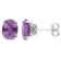 5 CT TGW Oval Simulated Alexandrite Stud Earrings in Sterling Silver