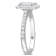 2 CT TGW Lab Grown Diamond with Tsavorite Accent Halo Engagement Ring in
14K White Gold