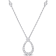 2/5 CT TW Diamond Open Teardrop Necklace in 14K White Gold