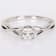 3/8 CT TGW Created White Sapphire and Diamond Accent Infinity Ring in
Sterling Silver