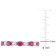 2 CT TGW Ruby and 3/4 CT TW Diamond Eternity Ring in 14K White Gold