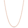 2MM Diamond Cut Figaro Chain Necklace in Rose Plated Sterling Silver