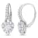 2 2/5 CT TGW Created White Sapphire Halo Heart Earrings in Sterling Silver
