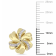 1/10 CT TW Diamond Flower Stud Earrings in 10k Yellow Gold
