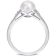 7-7.5MM Freshwater Cultured Pearl and Diamond Accent Split-Shank Ring in
Sterling Silver
