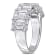 6 CT TW Lab-Grown Diamond Semi-Eternity Ring in 14K White Gold