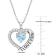 1 7/8 CT TGW Sky Blue and White Topaz Heart "I love You" Heart
Pendant with Chain in Sterling Silver