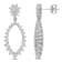 2 1/4 CT DEW Created Moissanite Dangle Drop Earrings in Sterling Silver
