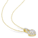 2 7/8 CT TGW Created White Sapphire Halo Heart Pendant With Chain in
Yellow Plated Sterling Silver