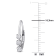 1/4 CT TW 3 Stone Diamond Leverback Earrings in Sterling  Silver