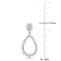 2 1/5 CT DEW Created Moissanite Open Teardrop Dangle Earrings in
Sterling Silver