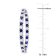 10 2/5ctw Created Sapphire and Created White Sapphire Inside-Out Hoop
Earrings in Sterling Silver