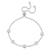 1 1/4 CT DEW Created Moissanite Station Bolo Bracelet in Sterling Silver