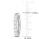 3/4 CT TW Diamond Hoop Earrings in 14K White Gold
