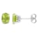 1 5/8 CT TGW Oval Peridot Stud Earrings in Sterling Silver