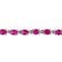 16 1/2 CT TGW Created Ruby Bracelet in Sterling Silver