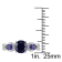 2 1/3 CTW Created Blue Sapphire and 1/6 CT TW Diamond Floral Ring in
Sterling Silver