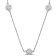 1 3/4ctw Lab-Grown Diamond 3-Stone Necklace in 14K White Gold