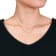 3-7MM Freshwater Cultured Pearl Graduated Bar Necklace in 18K Yellow
Gold Over Sterling Silver