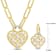 2.5-5MM Freshwater Cultured Pearl & Diamond Earrings & Necklace
Set in Yellow Plated Sterling Silver