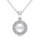 7.5-8MM Freshwater Cultured Pearl and Diamond Filigree Pendant with
Chain in Sterling Silver