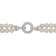 7-8 MM Freshwater Cultured Pearl 2-Strand Necklace with Cubic Zirconia
Sterling Silver Clasp