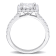 2 CT TGW Lab Grown Diamond with Tsavorite Accent Halo Engagement Ring in
14K White Gold