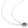 8-8.5MM Black Freshwater Cultured Pearl and Diamond Accent Pendant with
Chain in Sterling Silver